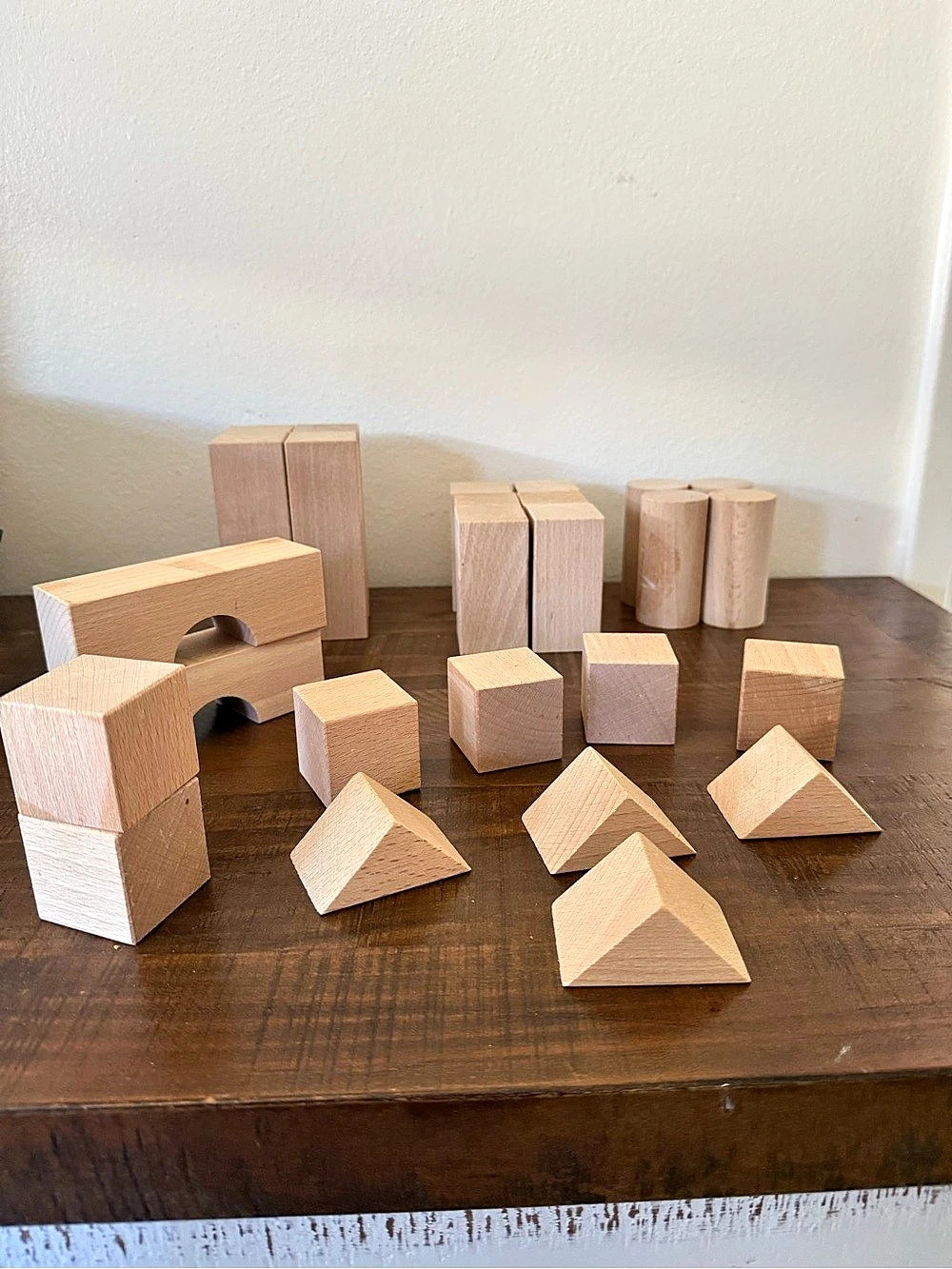 HABA 26 Piece Natural Wood Building Blocks
